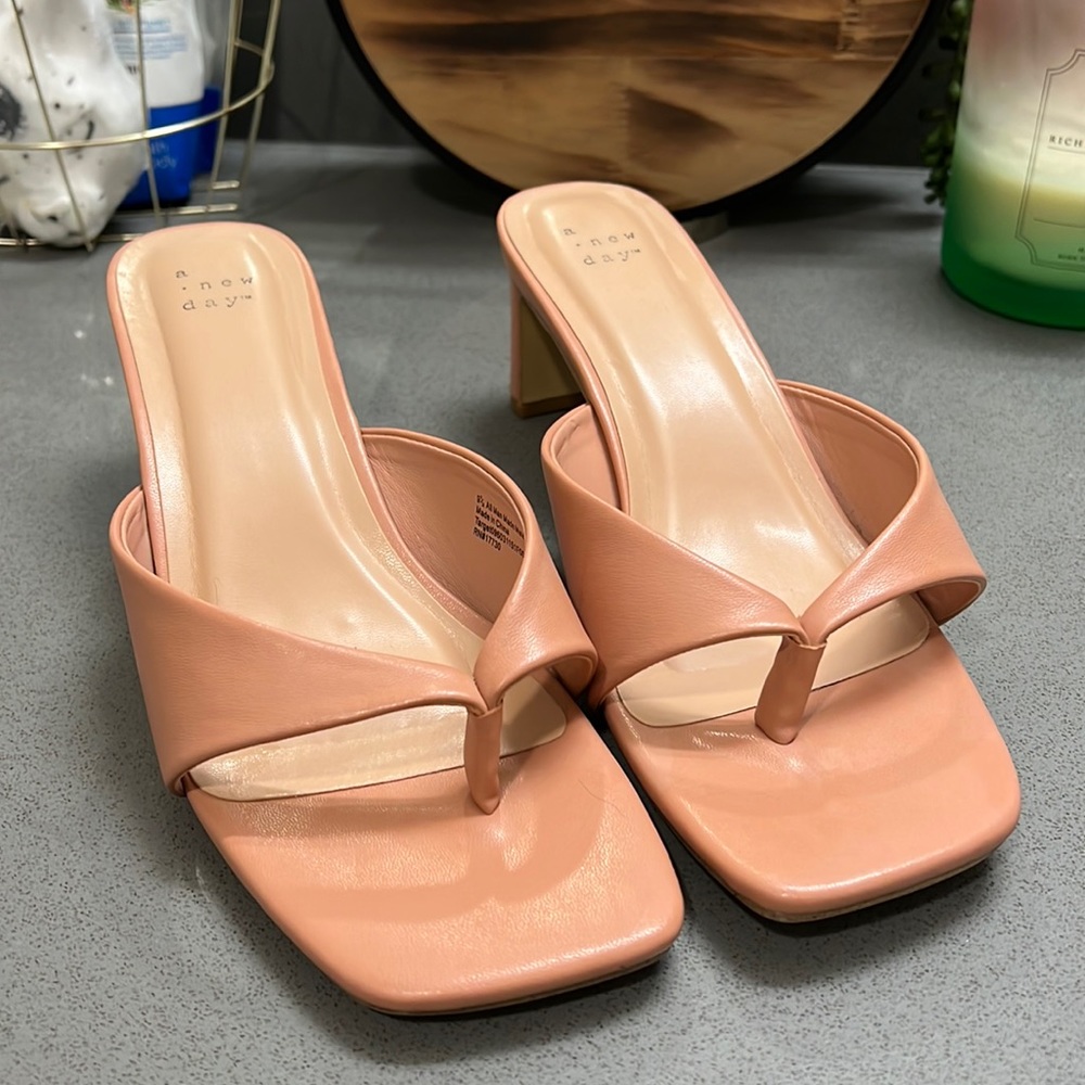 Light Pink Heel Sandals
